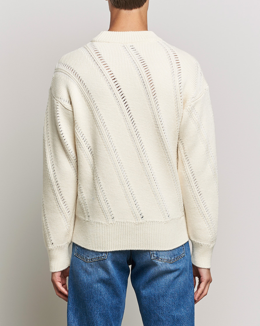 Herr | Tröjor | Sunflower | Pietro Knitted Sweater Off White
