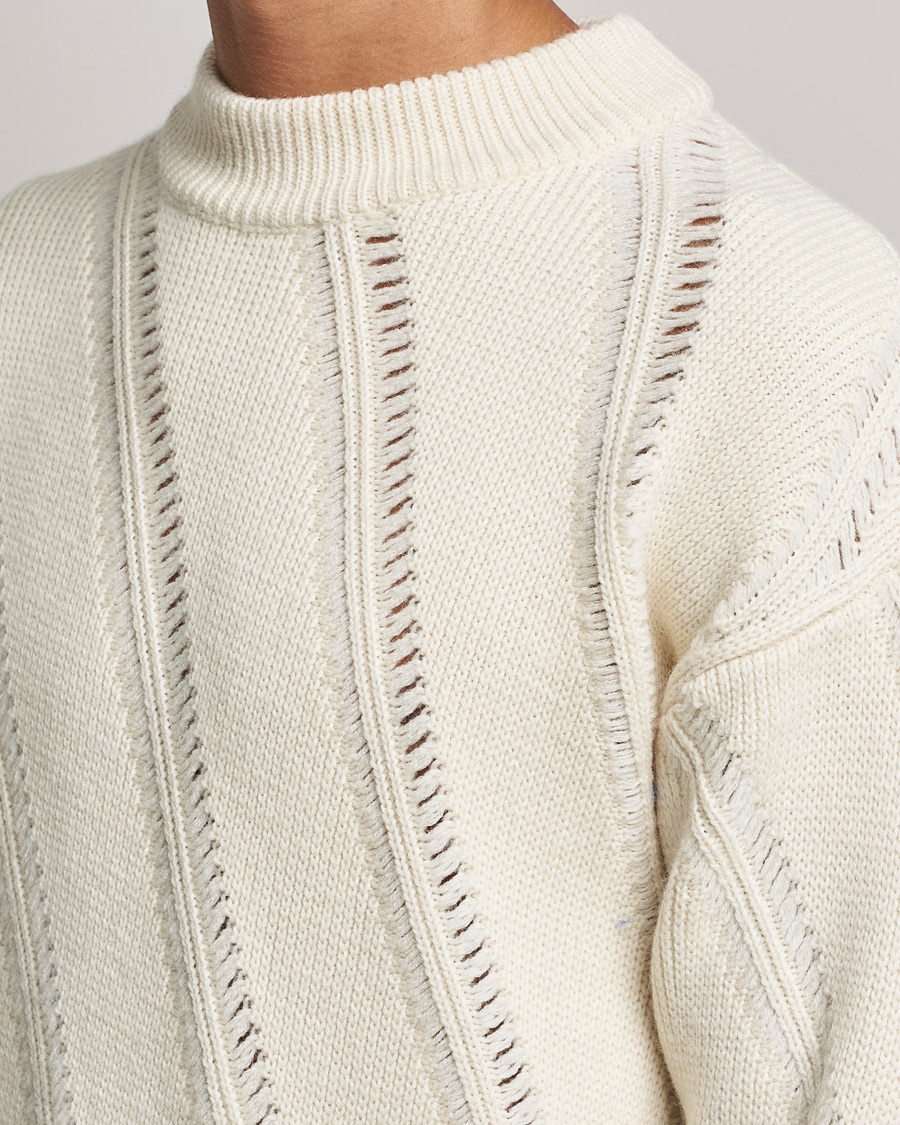 Herr | Tröjor | Sunflower | Pietro Knitted Sweater Off White
