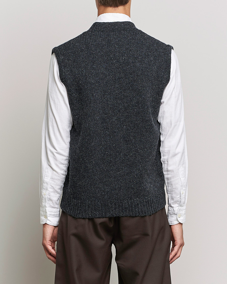 Herr | Tröjor | Sunflower | Steven Knit Vest Dark Grey