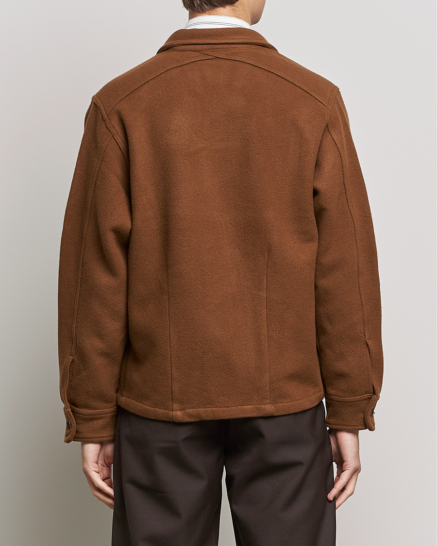 Herr | Jackor | Sunflower | Wool Shirt Jacket Brown