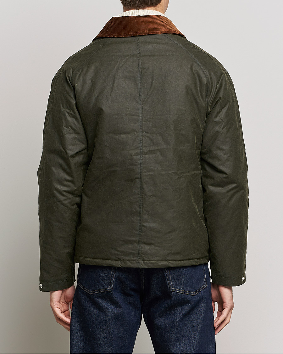 Herr | Jackor | Sunflower | Waxed Short Jacket Dark Olive