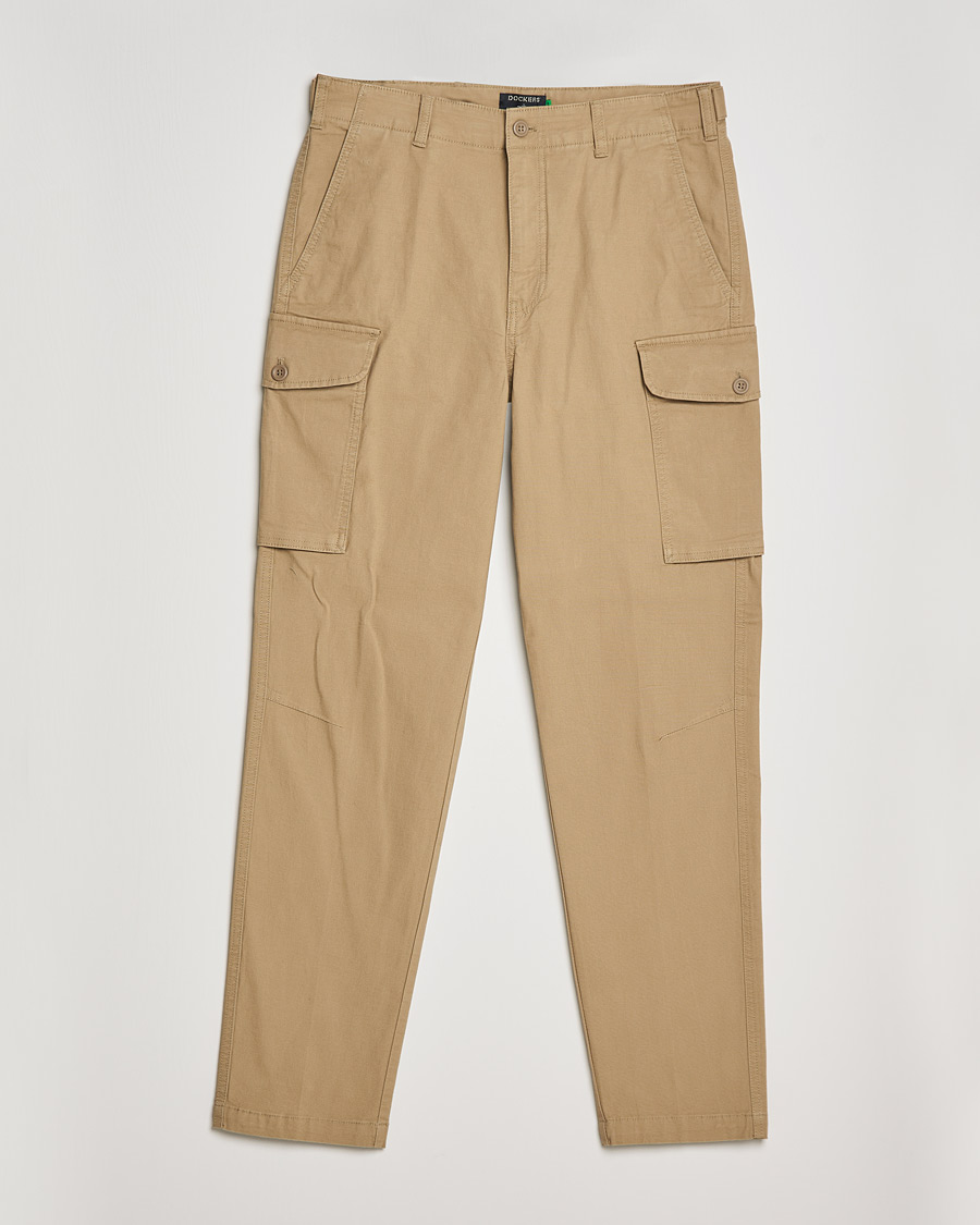 Herr | Byxor | Dockers | Tapered Cotton Cargo Pant Harvest Gold