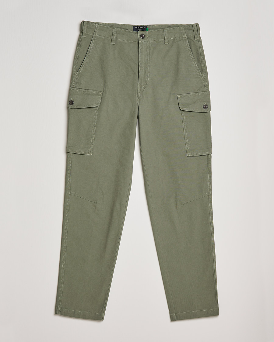 Herr | Byxor | Dockers | Tapered Cotton Cargo Pant Olive