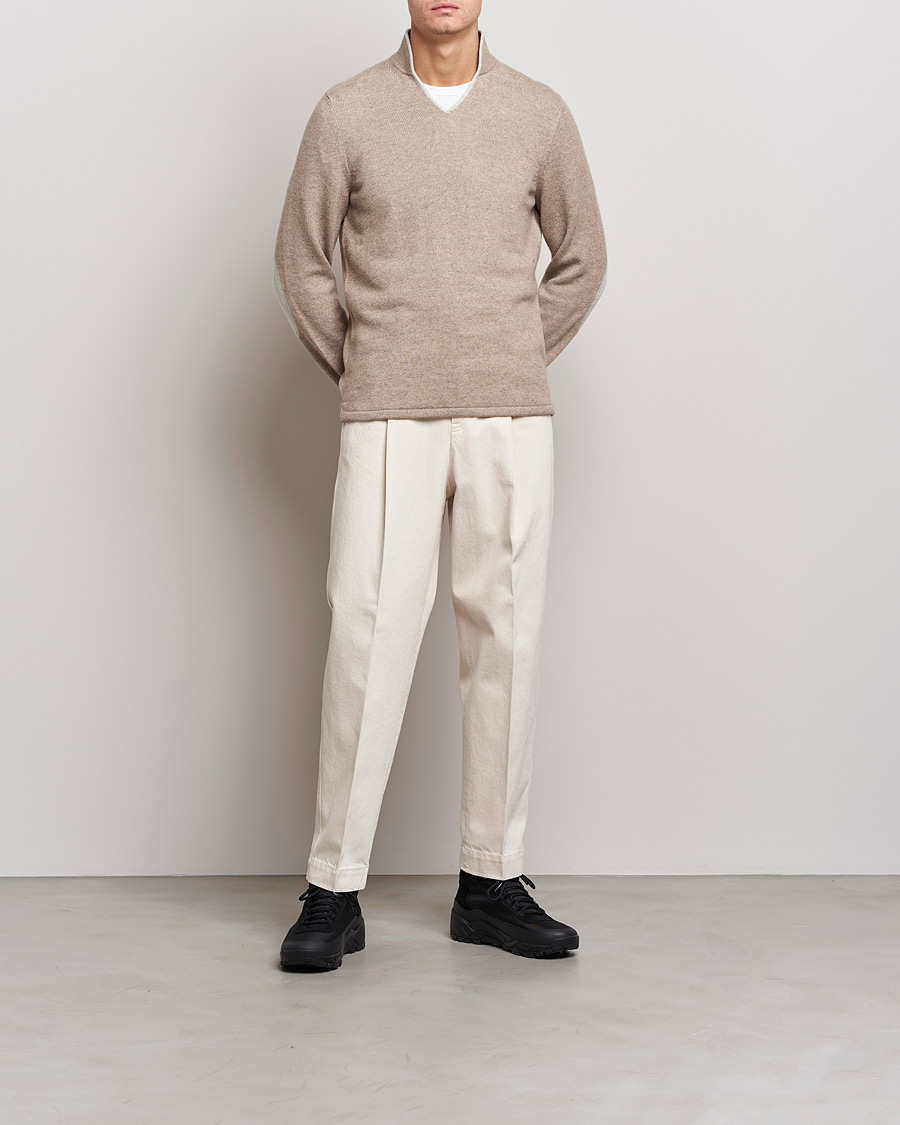 Herr | Tröjor | SEASE | Ellen Cashmere Pullover Beige