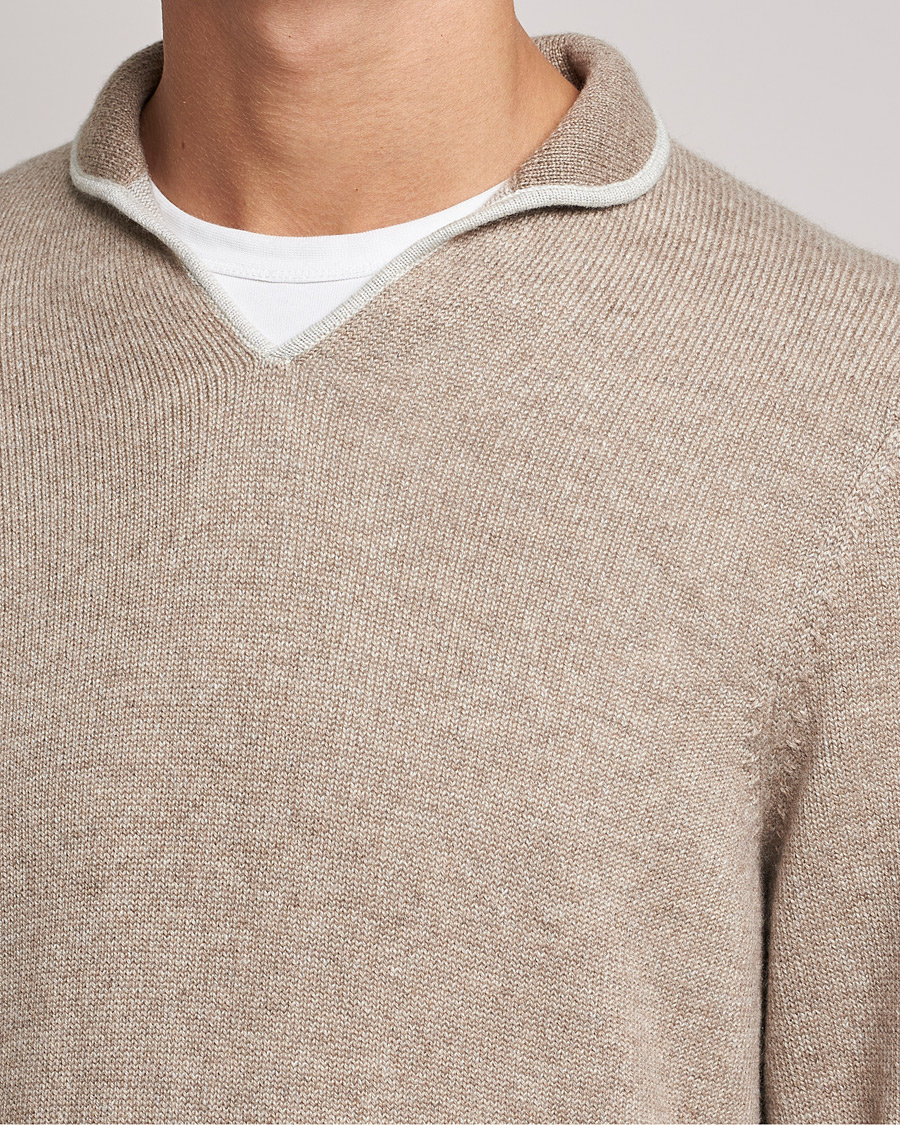 Herr | Tröjor | SEASE | Ellen Cashmere Pullover Beige