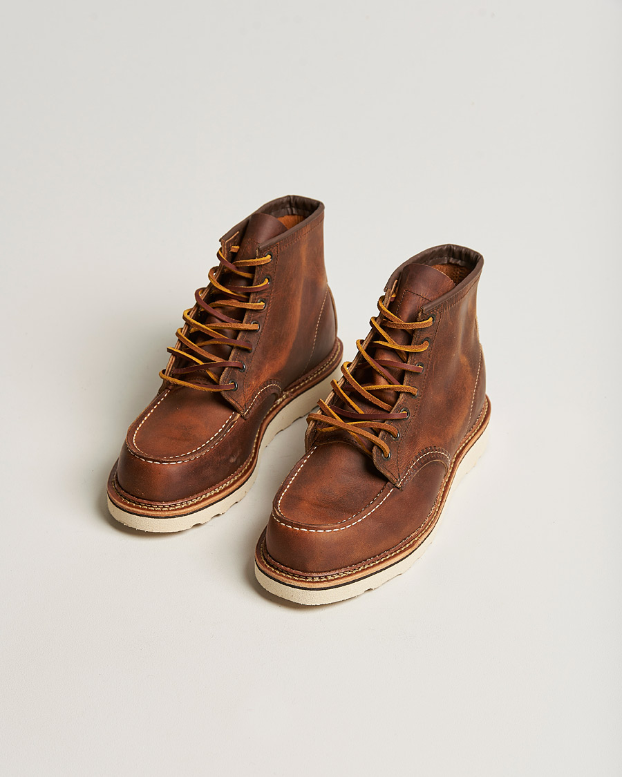 Herr | Snörkängor | Red Wing Shoes | Moc Toe Boot Copper Rough/Tough Leather