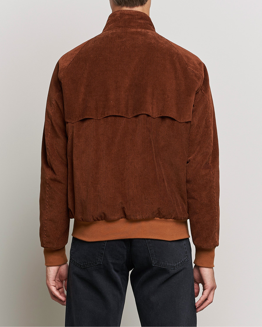 Herr | Jackor | Baracuta | G9 Padded Corduroy Harrington Jacket Cognac
