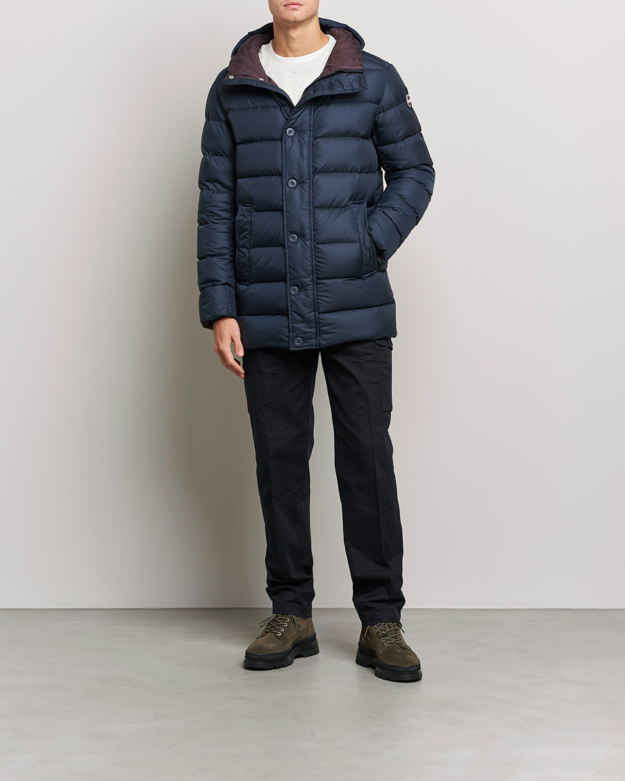 Herr | Jackor | Colmar | Concrete Mid Down Parka Navy