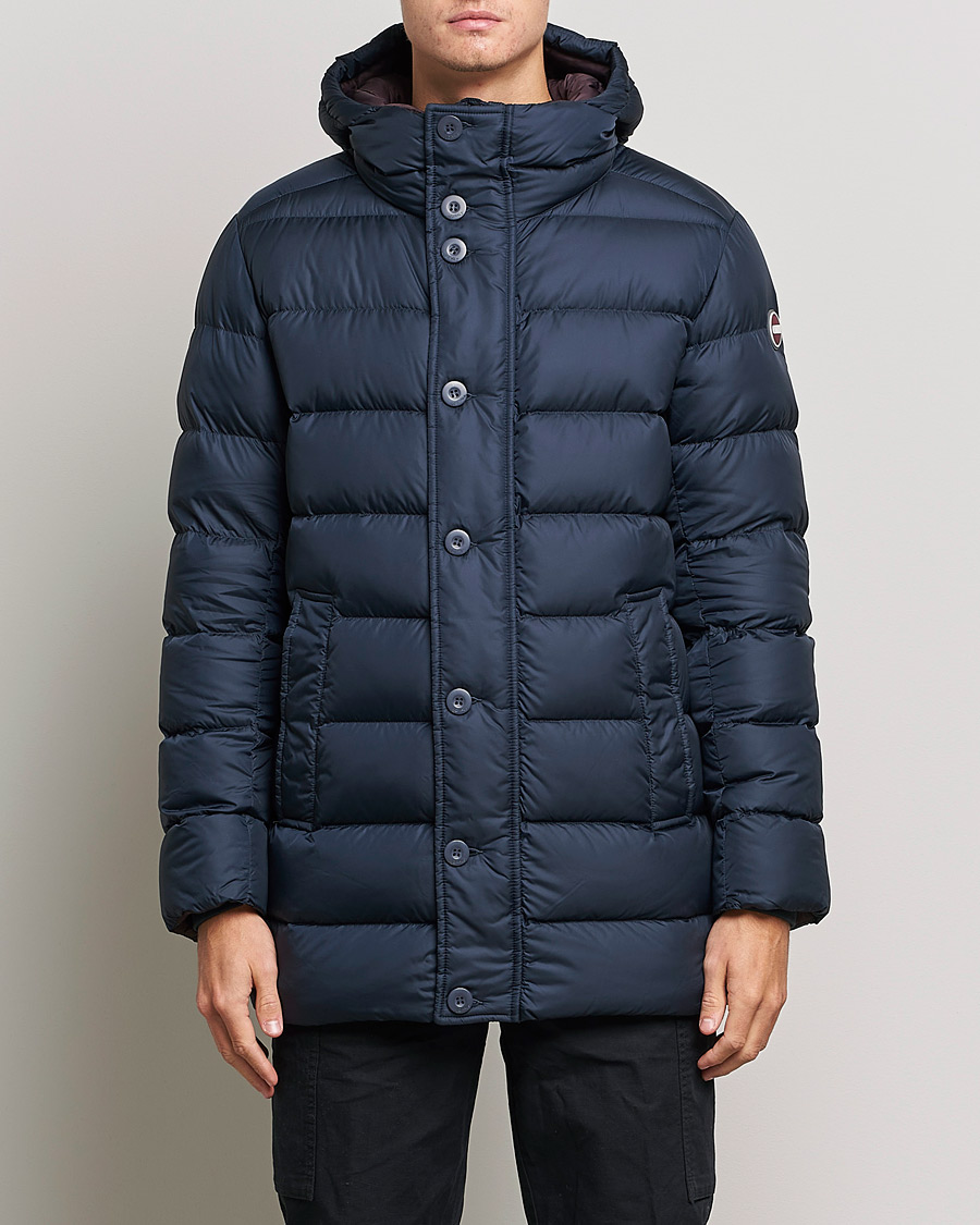 Herr | Jackor | Colmar | Concrete Mid Down Parka Navy