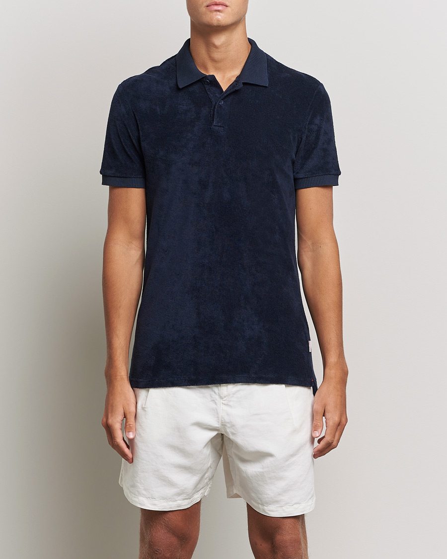 Herr | Pikéer | Orlebar Brown | Jarrett Towelling Polo Night Iris