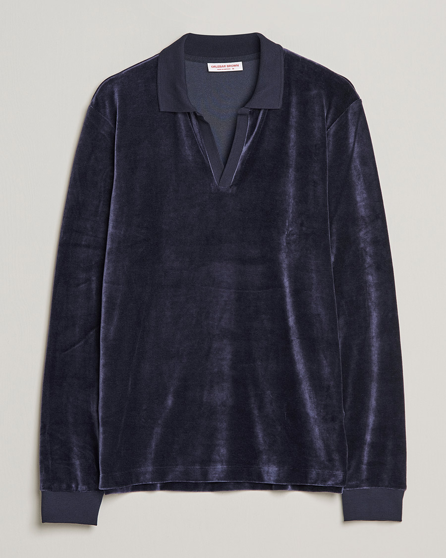 Herr | Tröjor | Orlebar Brown | Bouvet Cotton/Modal Polo Night Iris