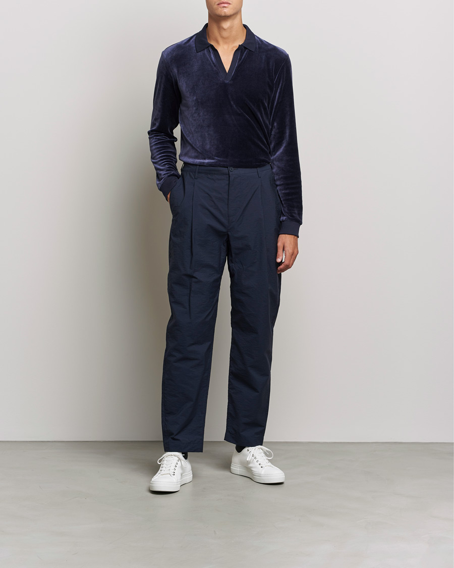 Herr | Tröjor | Orlebar Brown | Bouvet Cotton/Modal Polo Night Iris