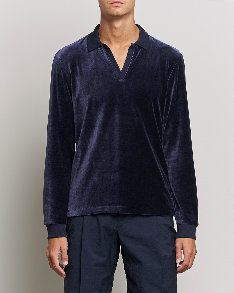 Herr | Tröjor | Orlebar Brown | Bouvet Cotton/Modal Polo Night Iris