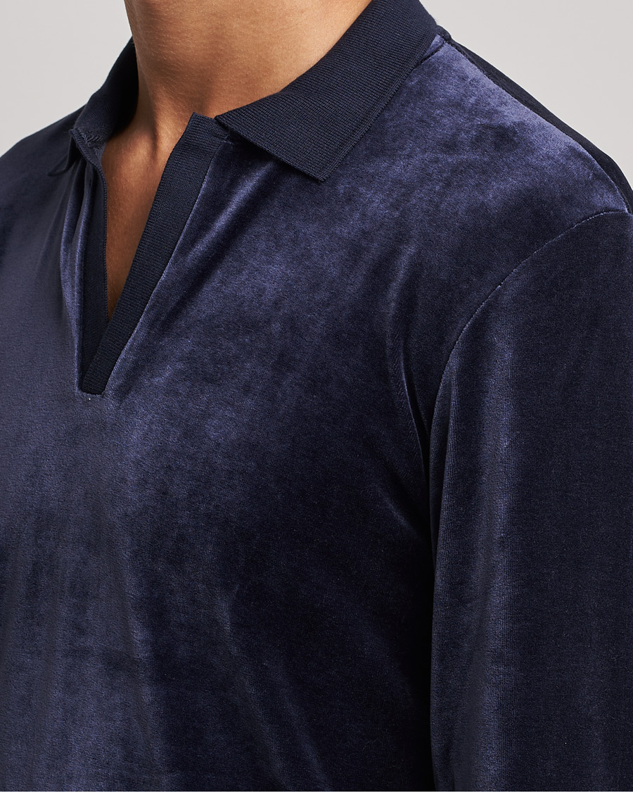 Herr | Tröjor | Orlebar Brown | Bouvet Cotton/Modal Polo Night Iris