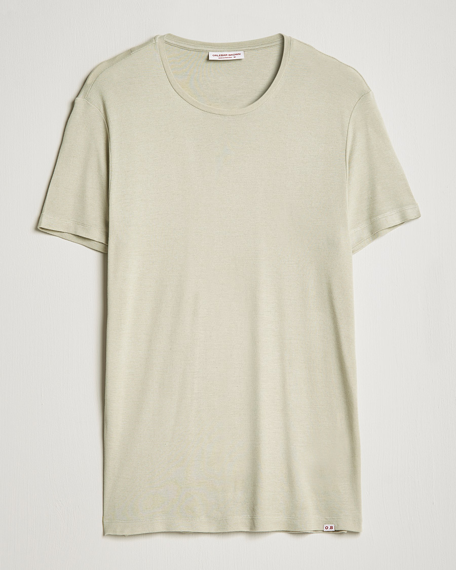 Herr | T-Shirts | Orlebar Brown | OB Classic Modal/Cashmere T-Shirt Parched Green
