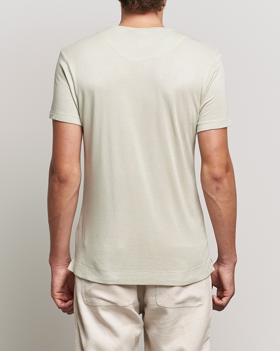 Herr | T-Shirts | Orlebar Brown | OB Classic Modal/Cashmere T-Shirt Parched Green