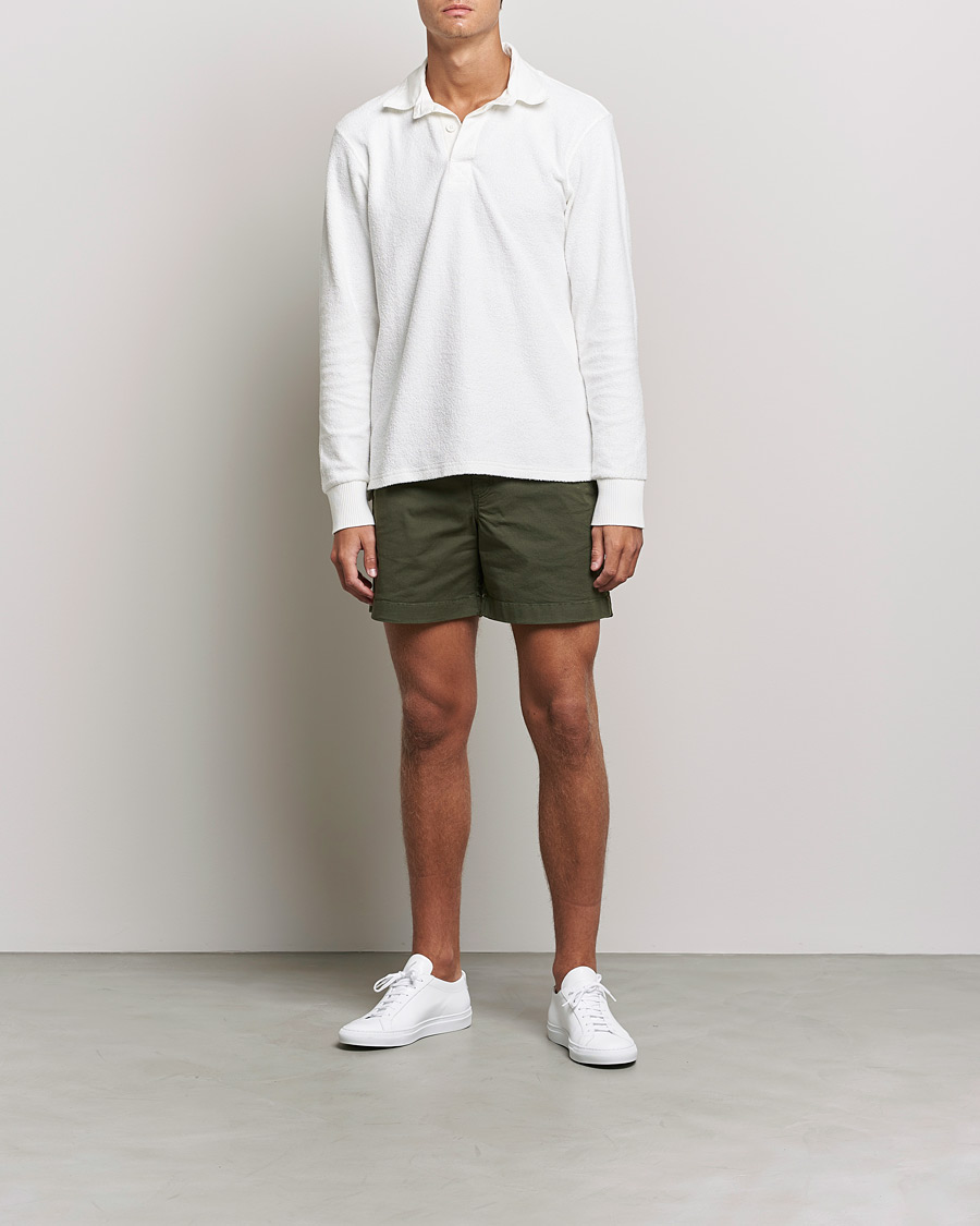Herr | Shorts | Orlebar Brown | Bulldog Cotton Twill Shorts Forest Night