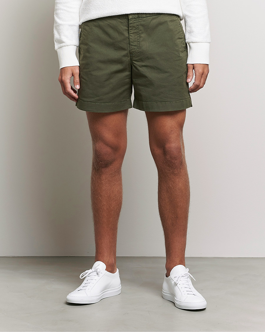 Herr | Shorts | Orlebar Brown | Bulldog Cotton Twill Shorts Forest Night