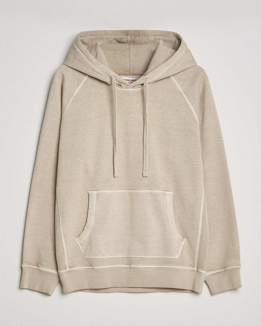 Herr | Tröjor | Orlebar Brown | Francis Garment Dyed Cotton Hood Parched Green
