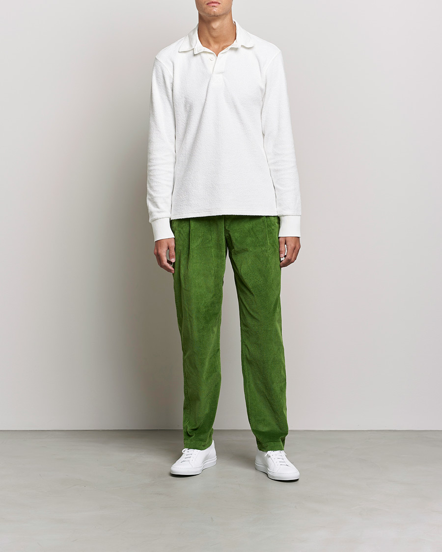 Herr | Byxor | Orlebar Brown | Dunmore Cotton Cord Trousers Conifer