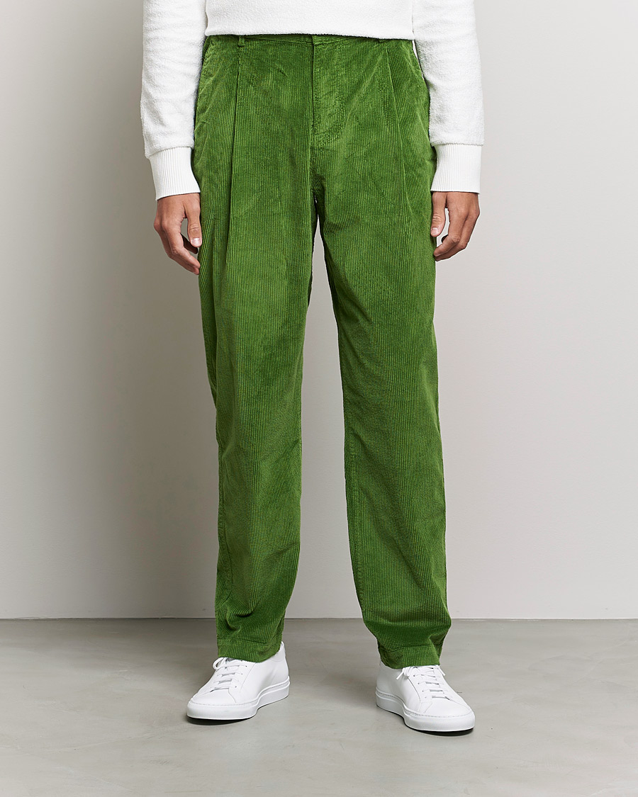 Herr | Byxor | Orlebar Brown | Dunmore Cotton Cord Trousers Conifer