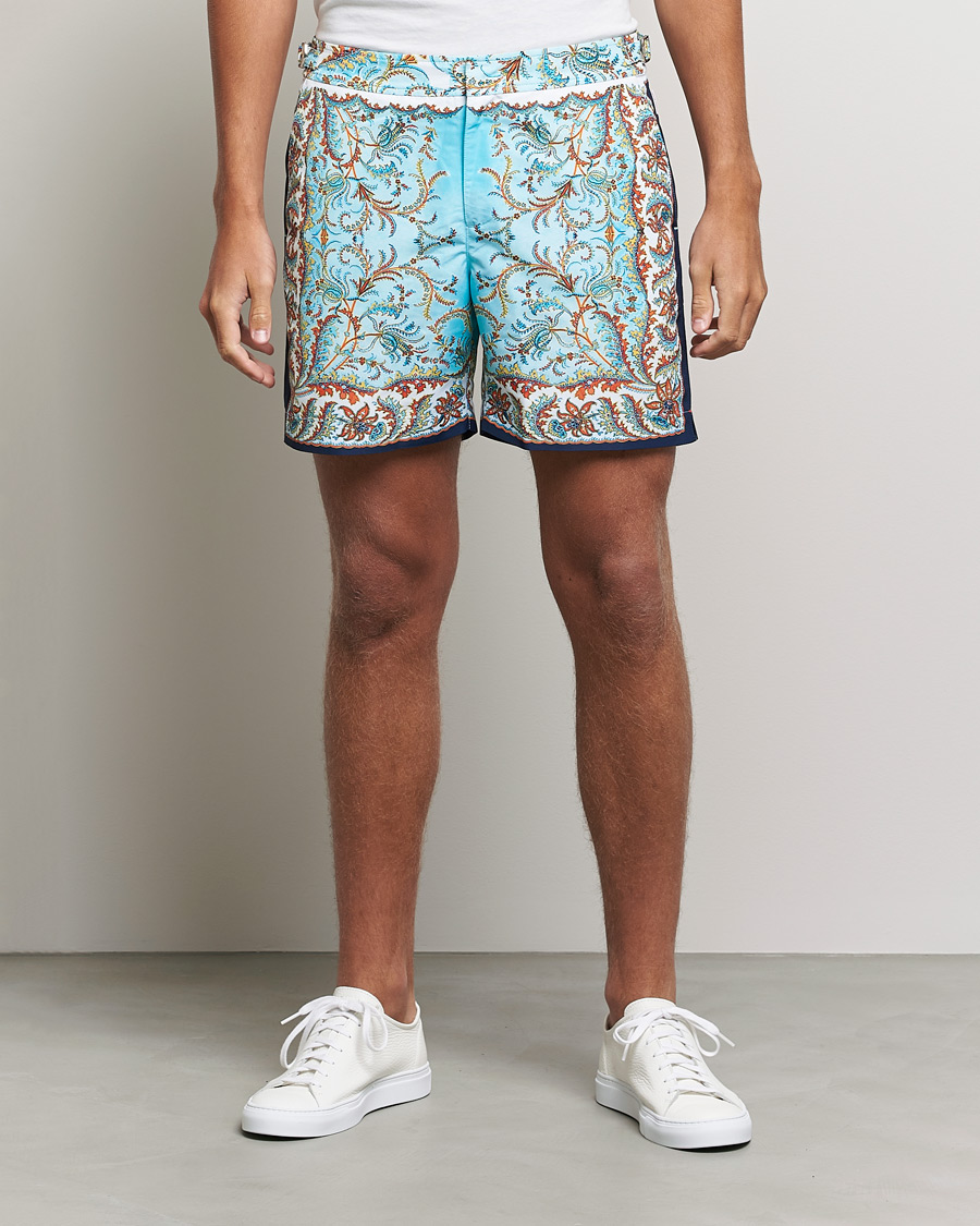Herr | Badbyxor | Orlebar Brown | Bulldog Praire Paisley Swim Shorts Multi