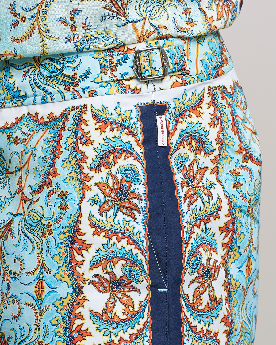 Herr | Badbyxor | Orlebar Brown | Bulldog Praire Paisley Swim Shorts Multi