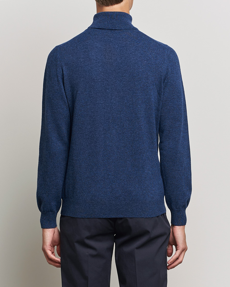 Herr | Tröjor | Gran Sasso | Wool/Cashmere Rollneck Navy Melange