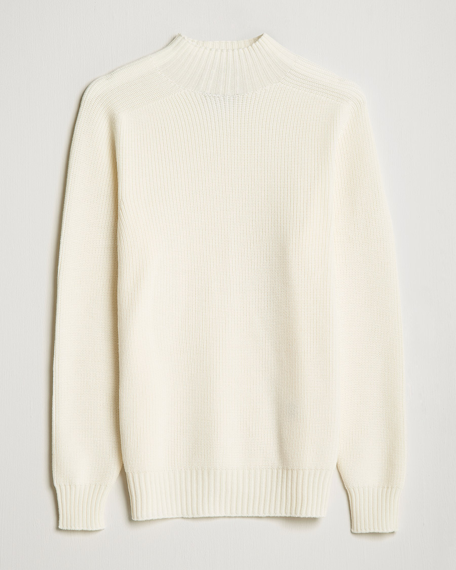 Herr | | Gran Sasso | Rainwool Mock Neck White
