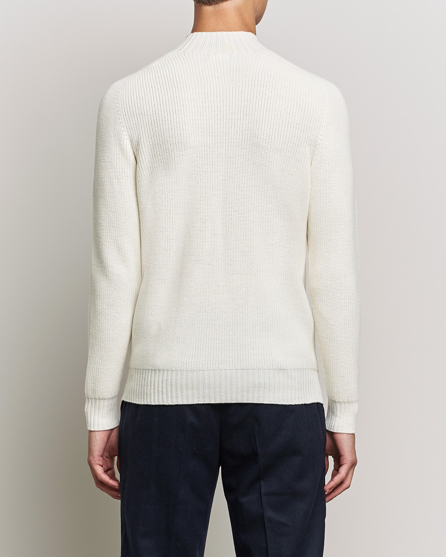 Herr | Tröjor | Gran Sasso | Rainwool Mock Neck White