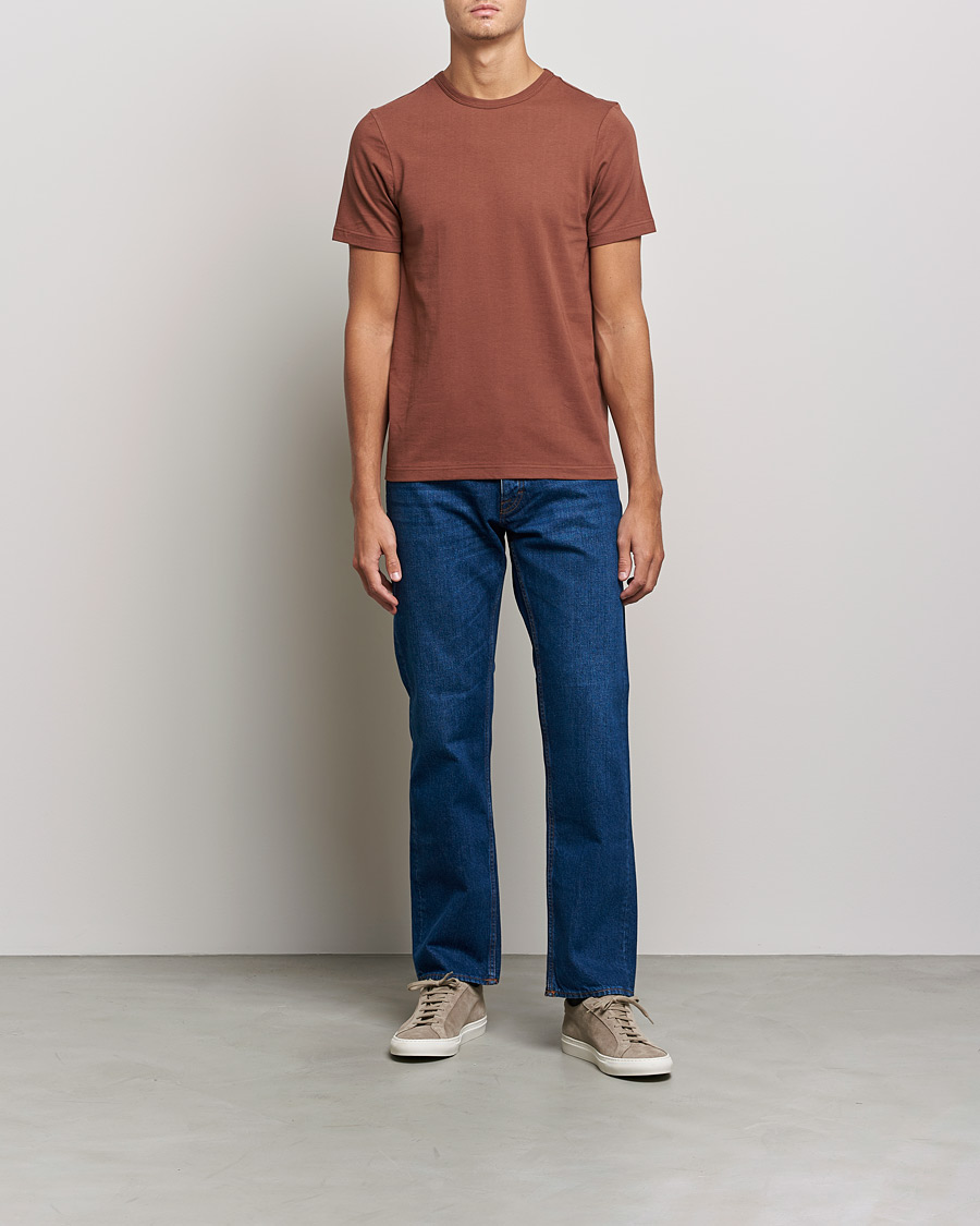 Herr | T-Shirts | Merz b. Schwanen | 1950s Classic Loopwheeled Tee Tan