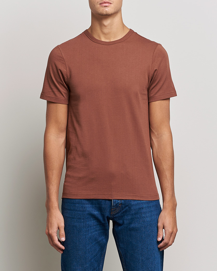 Herr | T-Shirts | Merz b. Schwanen | 1950s Classic Loopwheeled Tee Tan