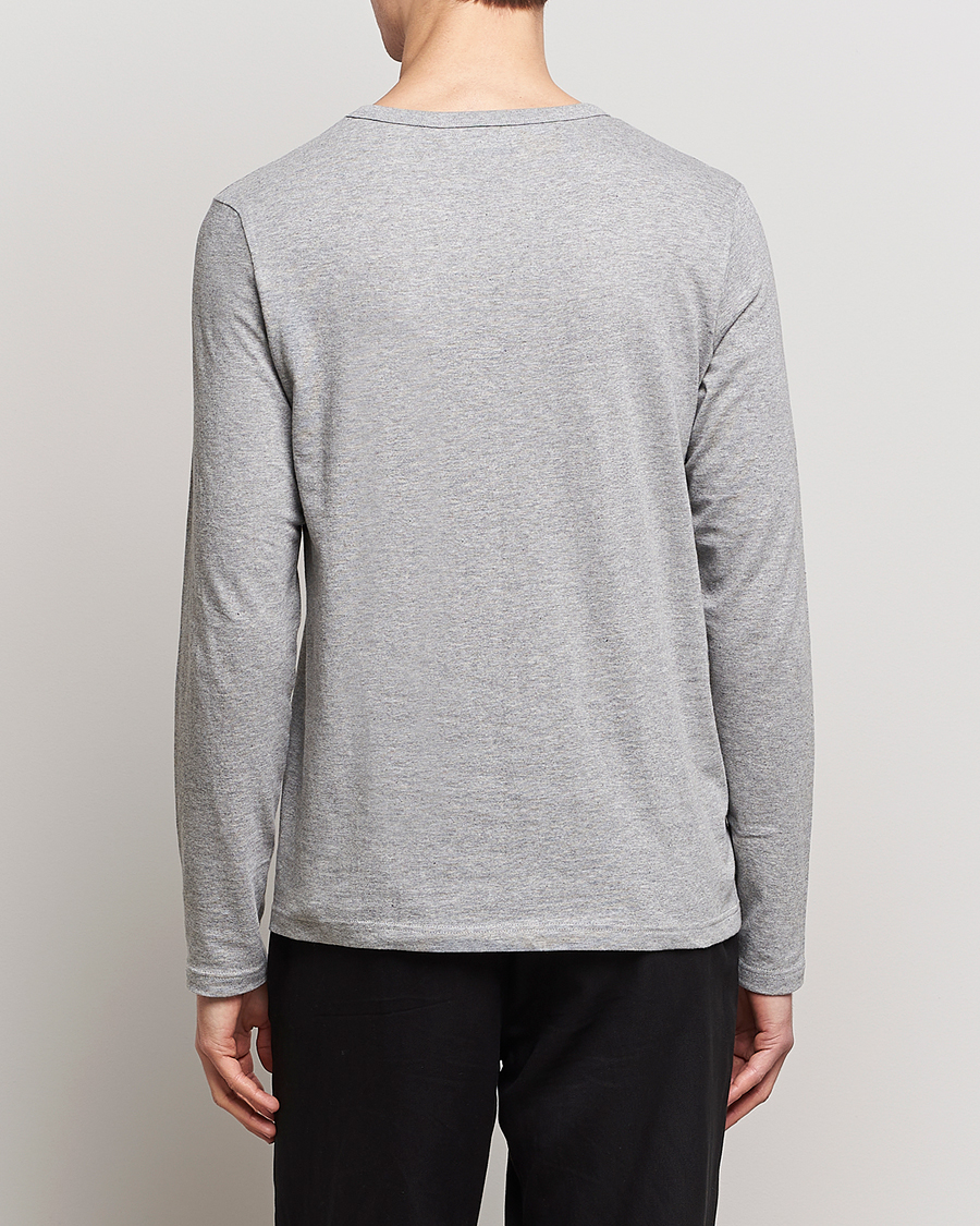 Herr | T-Shirts | Merz b. Schwanen | 1950s Classic Loopwheeled Longsleeve Tee Grey Marl
