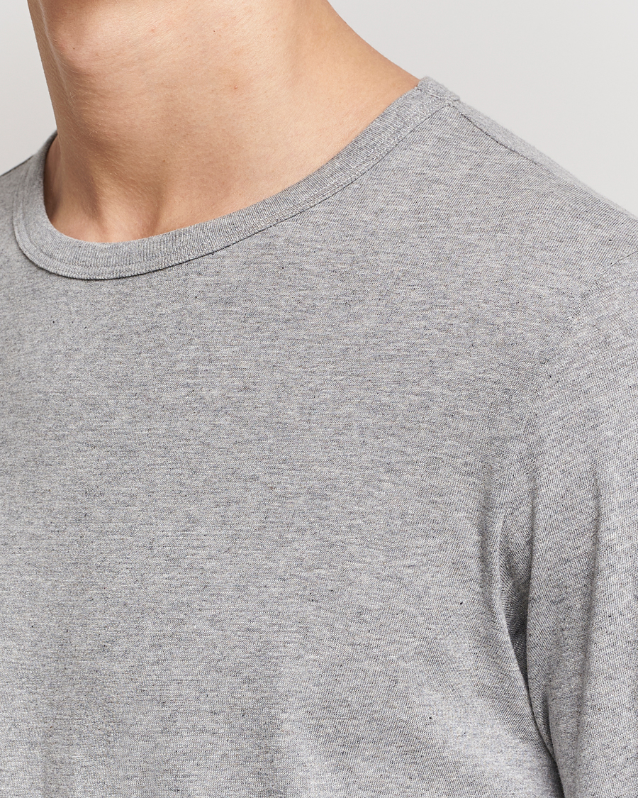 Herr | T-Shirts | Merz b. Schwanen | 1950s Classic Loopwheeled Longsleeve Tee Grey Marl