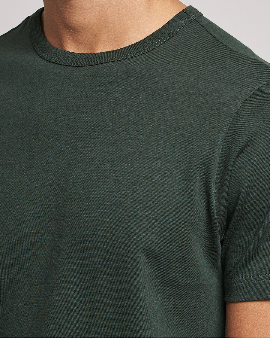 Herr | T-Shirts | Merz b. Schwanen | Relaxed Loopwheeled Sturdy Tee Forest