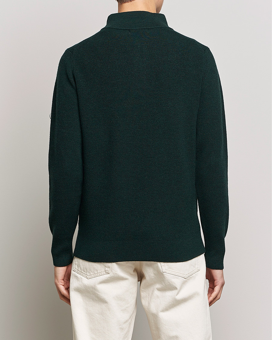 Herr | Tröjor | Merz b. Schwanen | Merino Wool Half Zip Forest