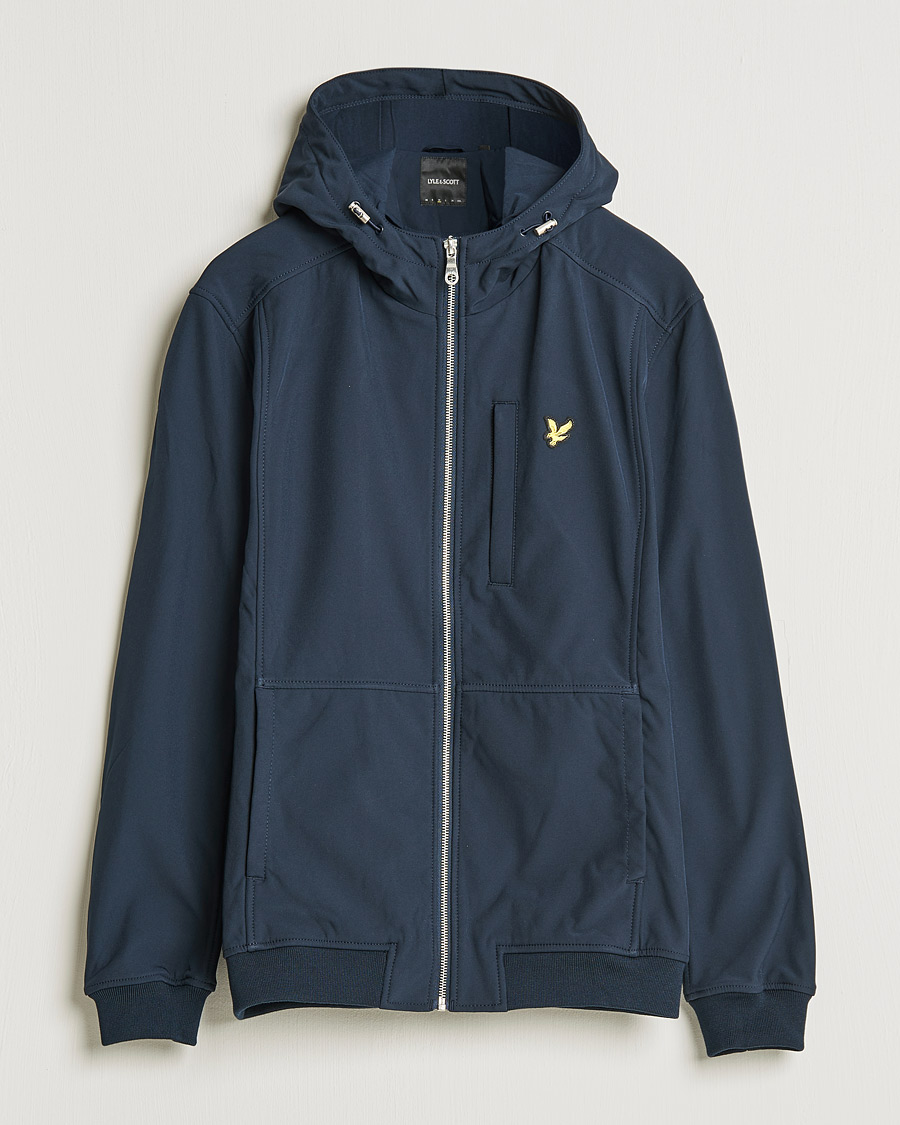 Herr | Jackor | Lyle & Scott | Softshell Hooded Jacket Dark Navy
