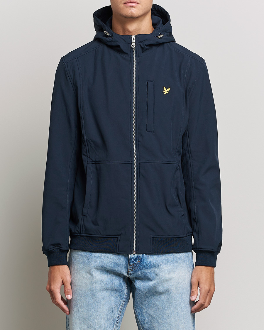 Herr | Jackor | Lyle & Scott | Softshell Hooded Jacket Dark Navy