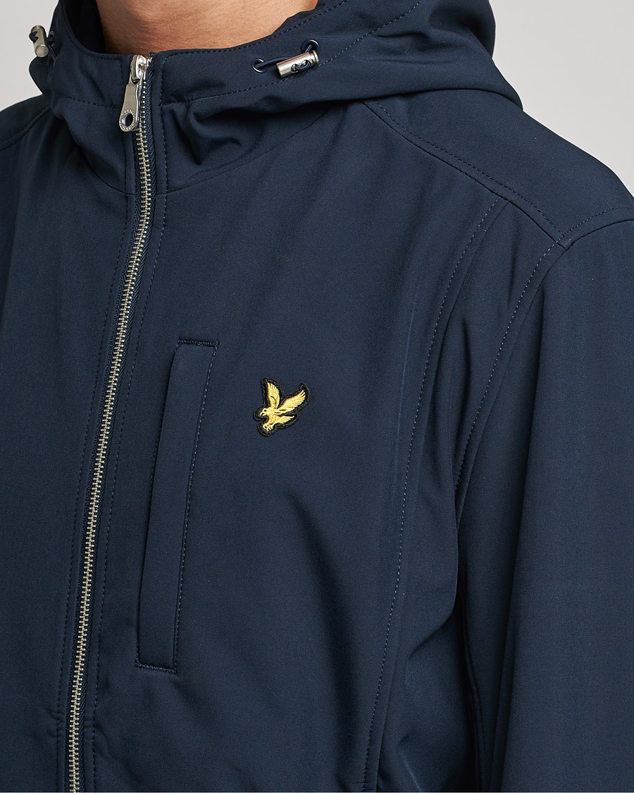 Herr | Jackor | Lyle & Scott | Softshell Hooded Jacket Dark Navy