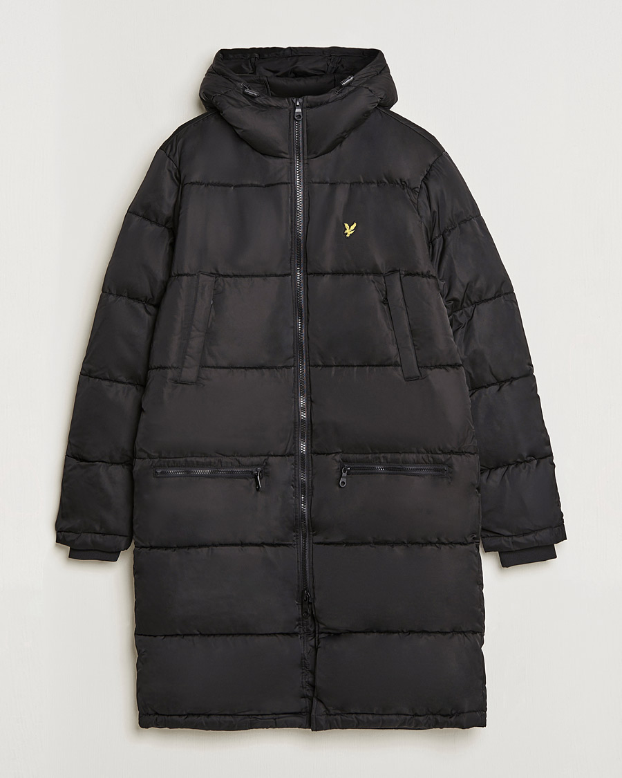 Herr | Jackor | Lyle & Scott | Long Line Wadded Jacket Black