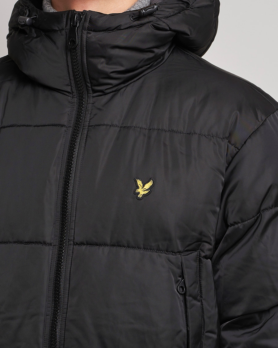 Herr | Jackor | Lyle & Scott | Long Line Wadded Jacket Black
