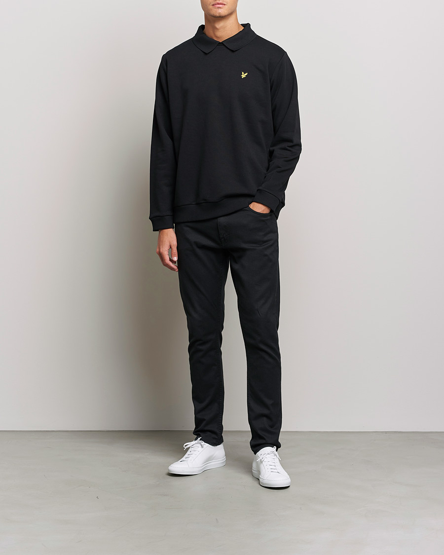 Herr | Tröjor | Lyle & Scott | Collored Crew Neck Black