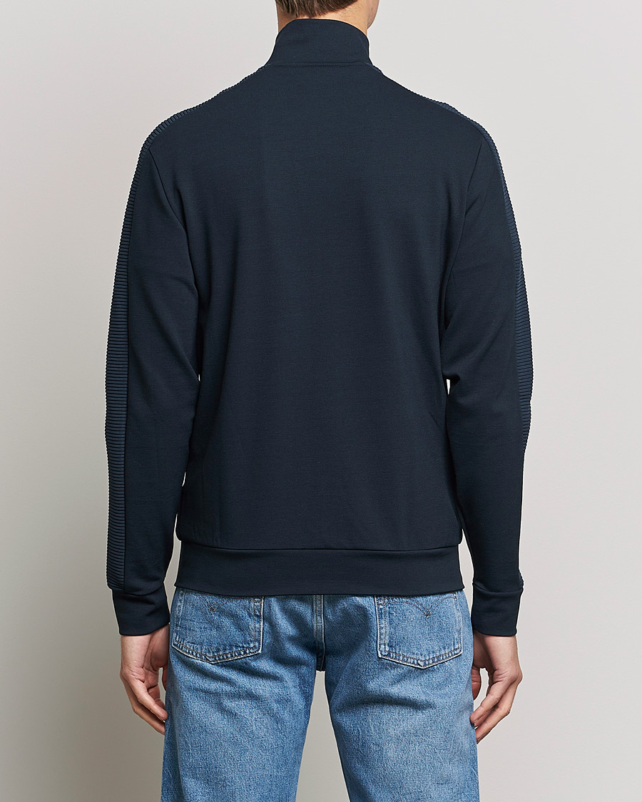 Herr | Tröjor | Lyle & Scott | Ottoman Track Zip Sweater Dark Navy