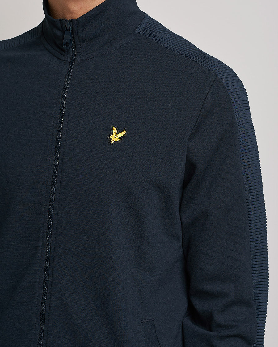 Herr | Tröjor | Lyle & Scott | Ottoman Track Zip Sweater Dark Navy