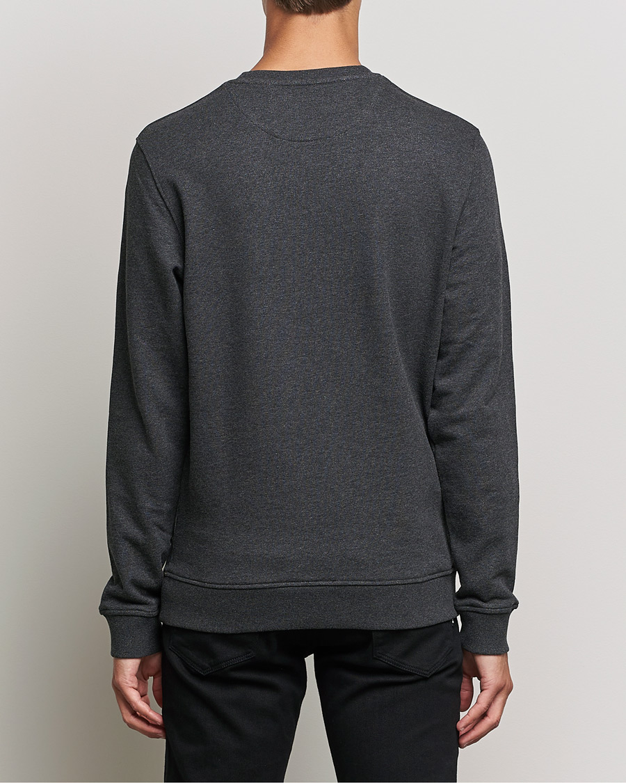 Herr | Tröjor | Lyle & Scott | Organic Cotton Crew Neck Charcoal Marl
