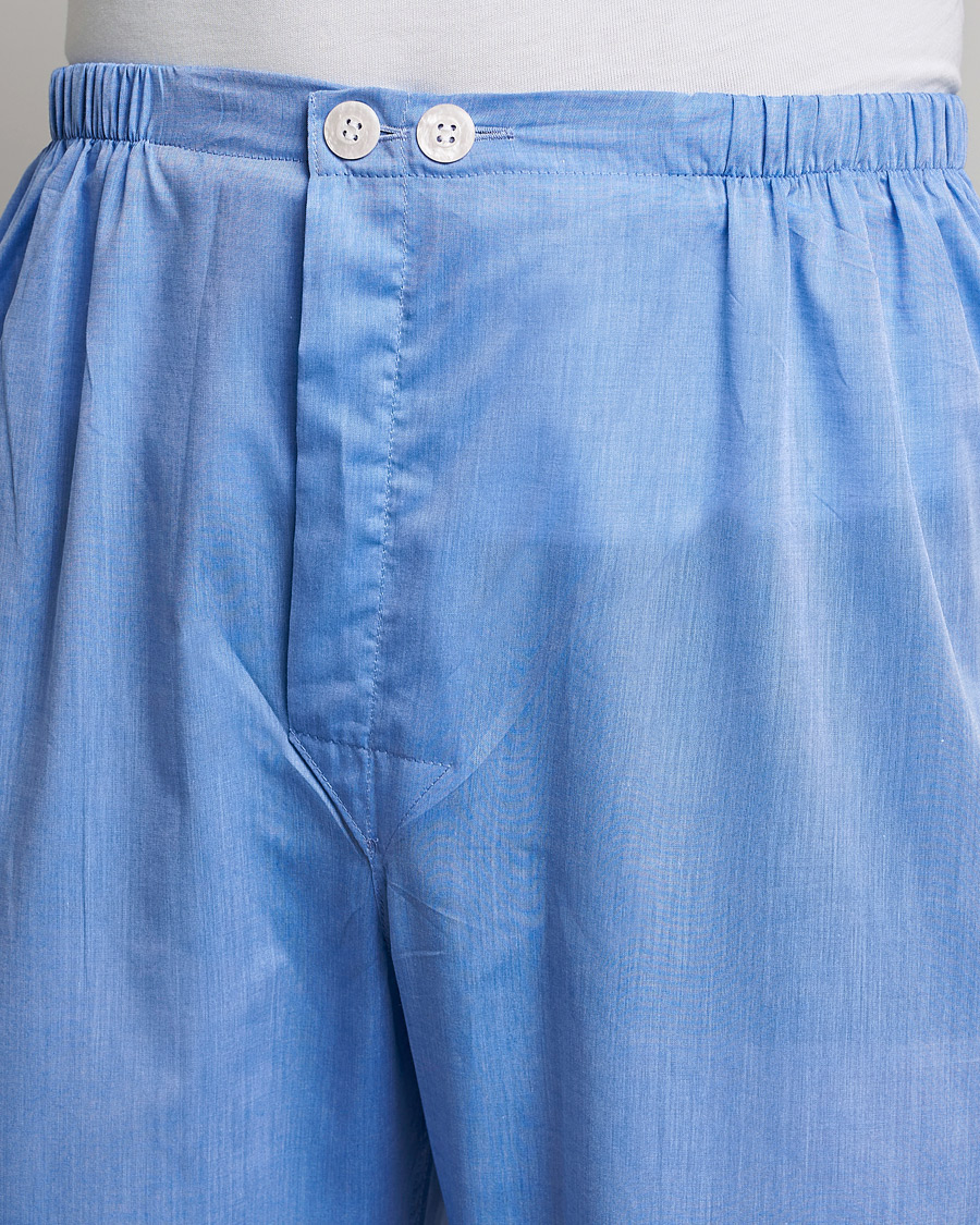 Herr | Derek Rose Cotton Pyjama Set Blue | Derek Rose | Cotton Pyjama Set Blue