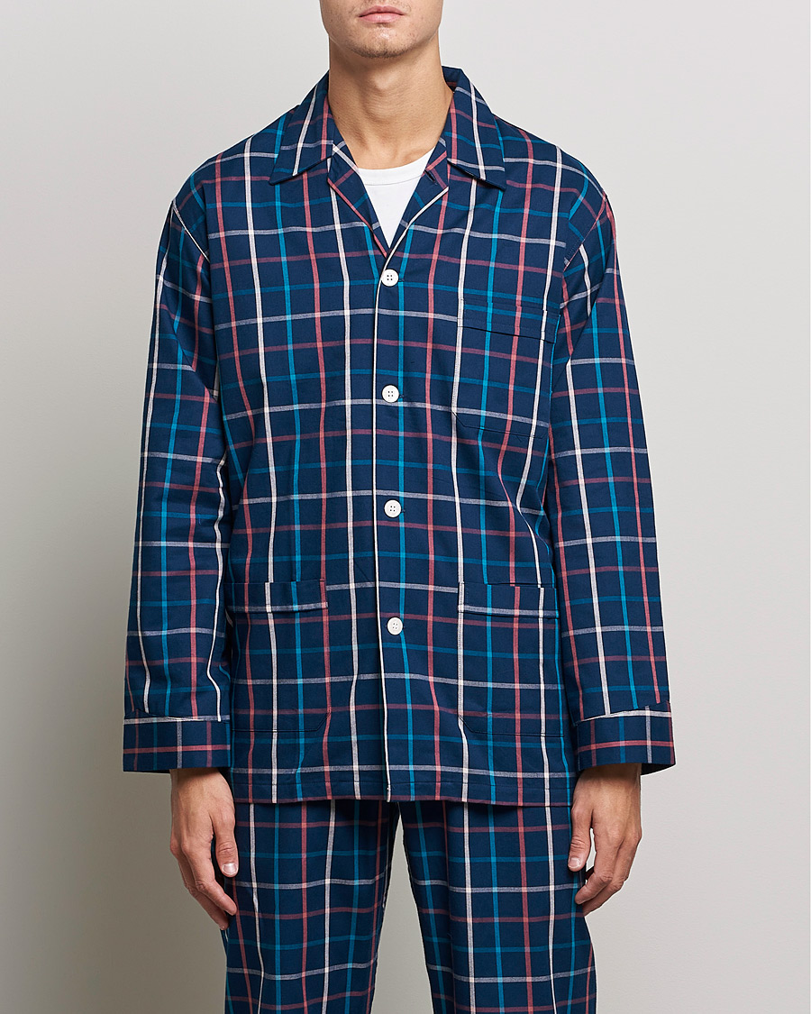 Herr | Pyjamas & Morgonrockar | Derek Rose | Checked Cotton Pyjama Set Multi