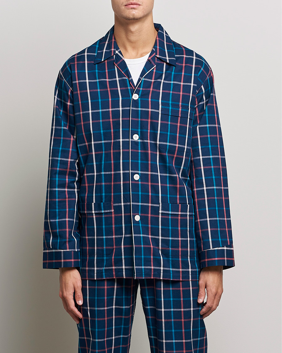Herr | Pyjamas | Derek Rose | Checked Cotton Pyjama Set Multi
