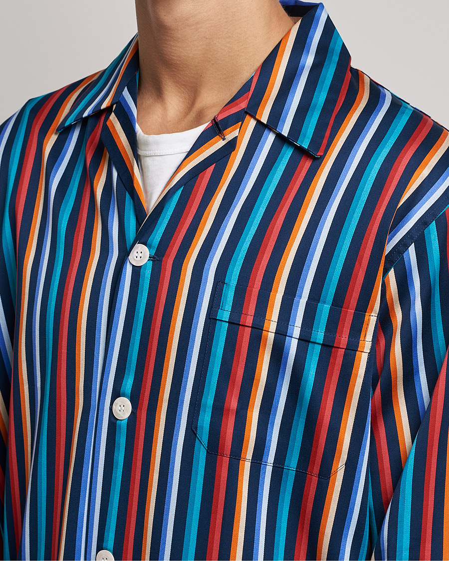 Herr | Pyjamas & Morgonrockar | Derek Rose | Striped Cotton Pyjama Set Multi