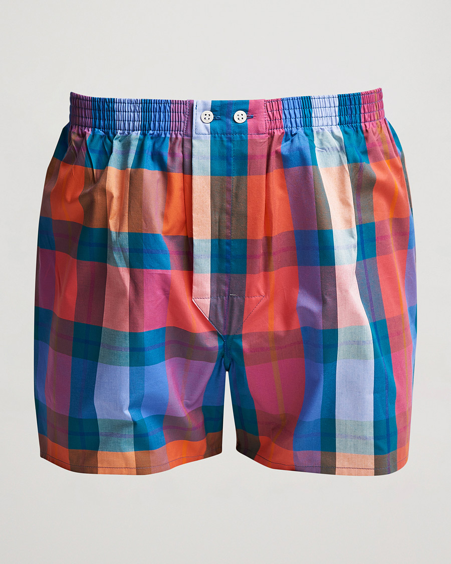 Herr | Underkläder | Derek Rose | Classic Fit Checked Cotton Boxer Shorts Multi